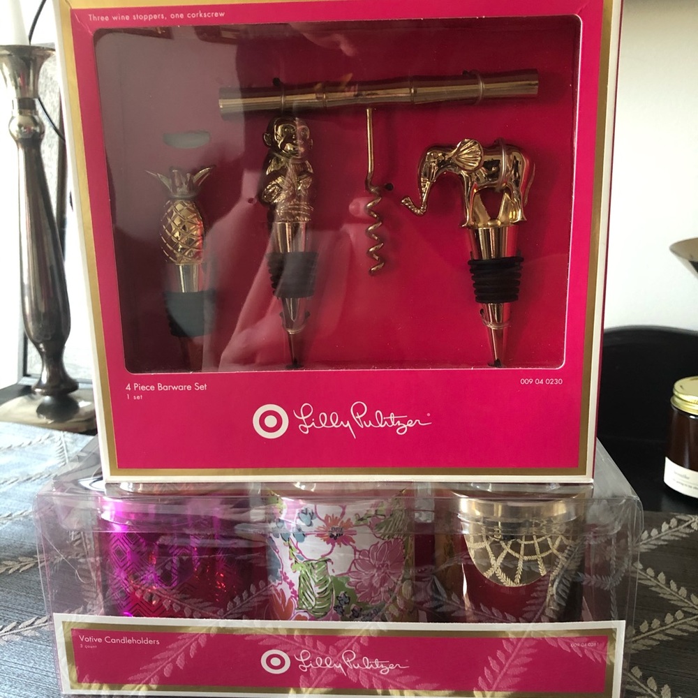 Lilly Pulitzer for Target Wine Topper & Votive Set